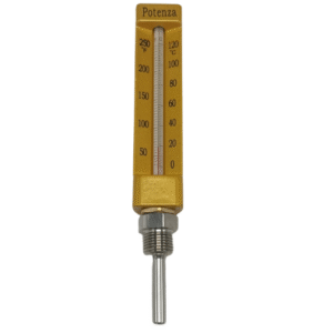 Thermomètre à mercure droit Potenza, 0…120 °C, sonde inox